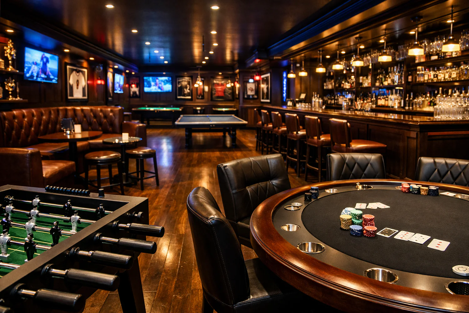 Elegancka strefa rozrywki z częścią lounge